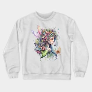 Watercolor Fairy #6 Crewneck Sweatshirt